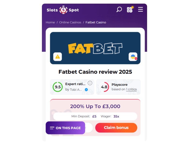 Get the Inside Track on Fatbet Casino in the UK Today